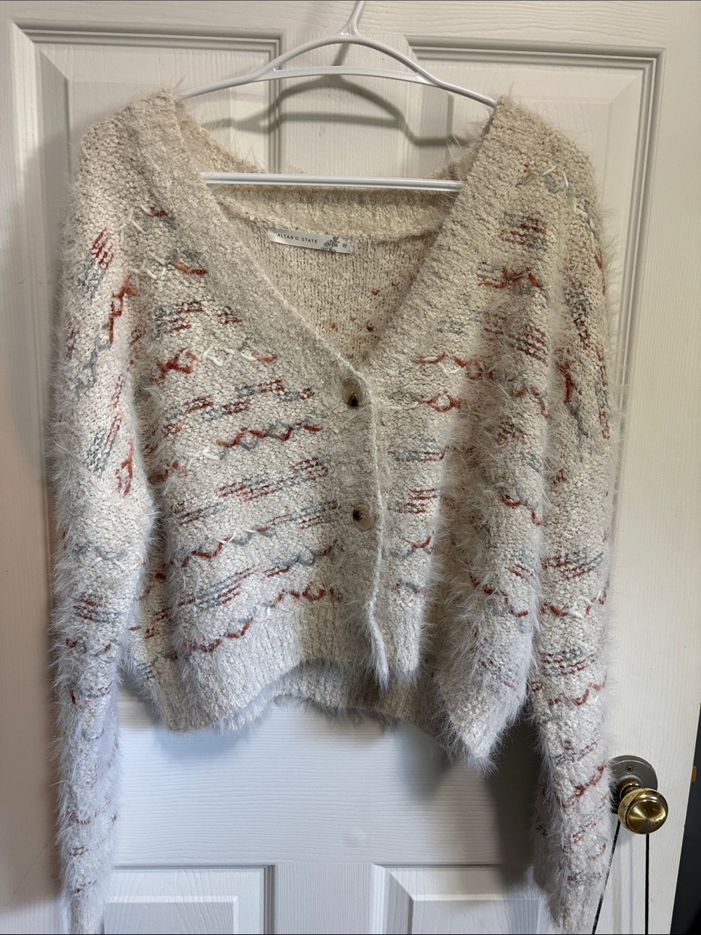 Cropped style cardigan